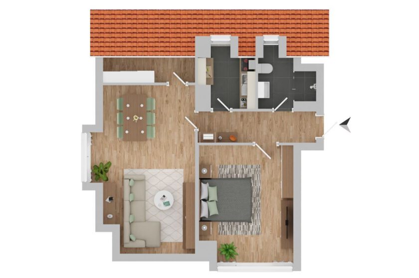 Grundriss Asternweg 8, Vaterstetten
