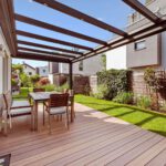 Terrasse mit Überdachung