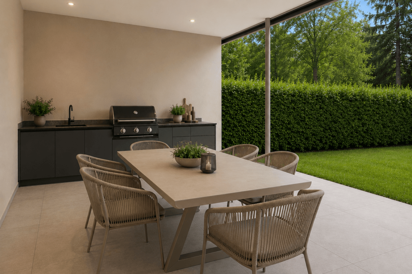 Illustration nach Umbau - Terrasse